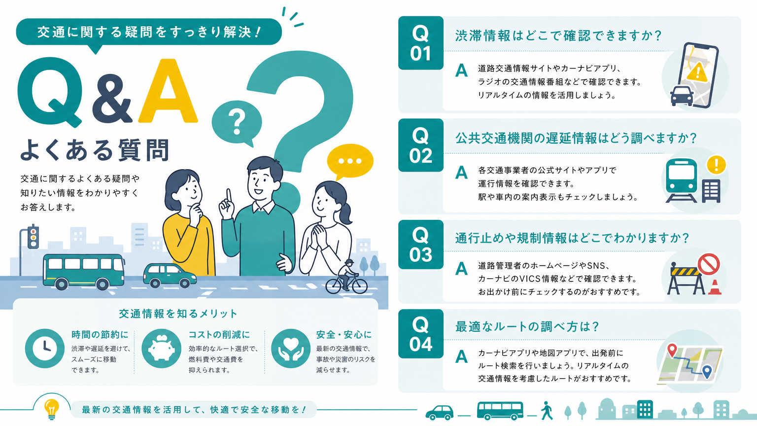 エリア別の交通事情についてよくある質問